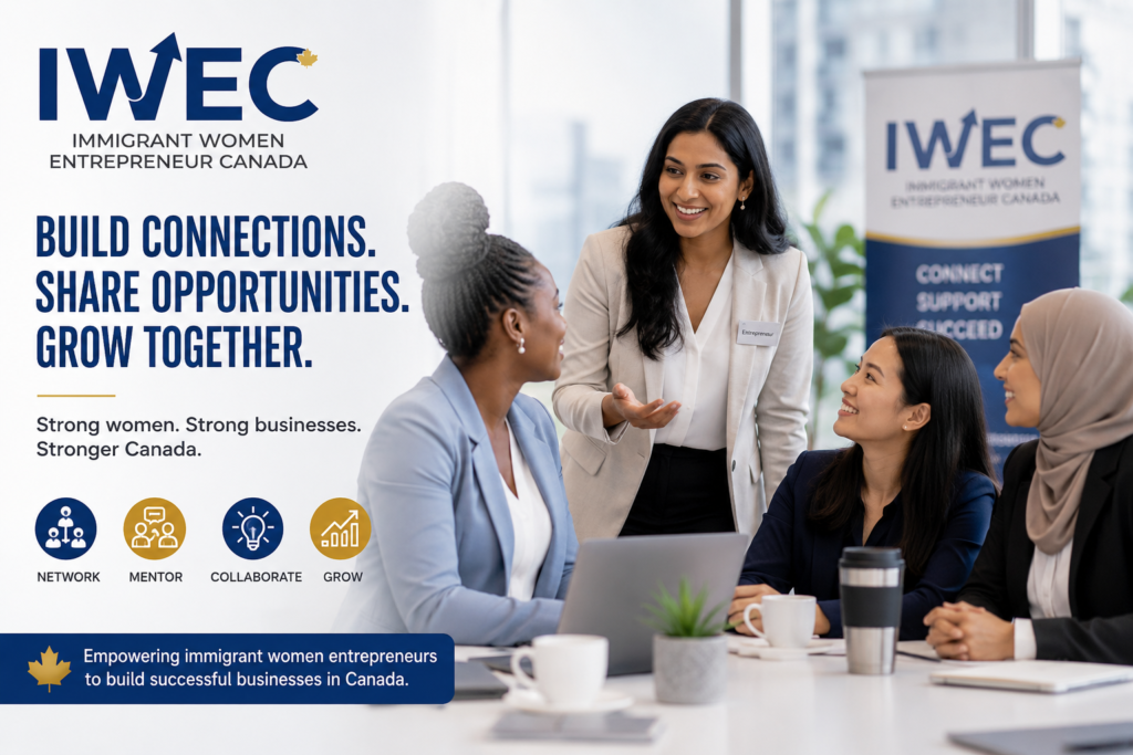 Immigrant women entrepreneurs networking and building professional connections in Canada
